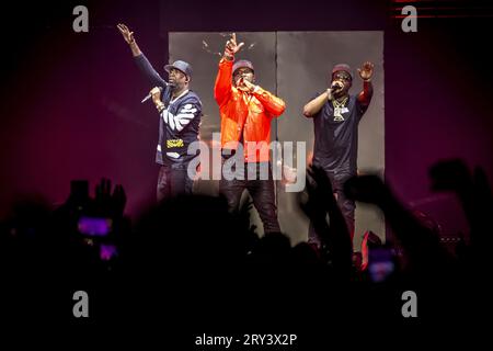 AMSTERDAM - 50 Cent während seines Konzerts im Ziggo Dome. Der amerikanische Rapper startet den europäischen Teil seiner The Final Lap Tour. ANP MARCEL KRIJGSMAN niederlande raus - belgien raus Stockfoto