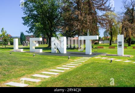 Lenti, Ungarn - 15. Juli 2023: Lenti ist eine Stadt in Ungarn, im Komitat Zala, an der slowenischen, kroatischen und österreichischen Grenze. Stockfoto