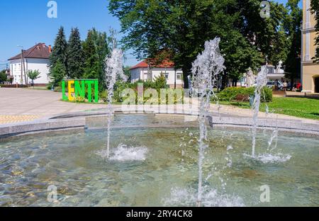 Lenti, Ungarn - 15. Juli 2023: Lenti ist eine Stadt in Ungarn, im Komitat Zala, an der slowenischen, kroatischen und österreichischen Grenze. Stockfoto