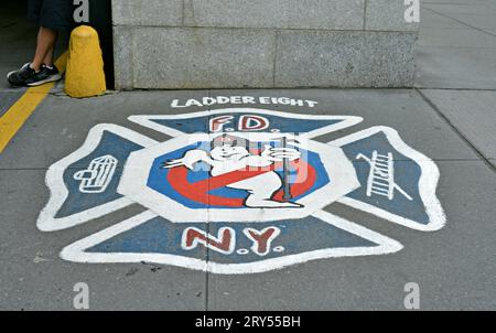 Die Feuerwache, die in dem Film Ghostbusters in Manhattan, New York City, USA verwendet wurde Stockfoto