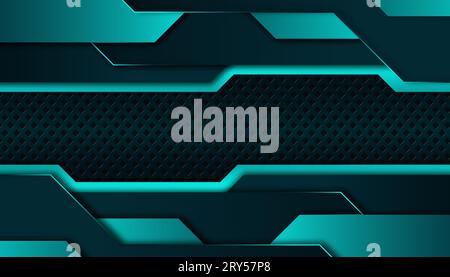 Abstrakter futuristischer Hintergrund moderner Technologie. Oberfläche überschneidet moderne glänzende hud-benutzeroberfläche Stock Vektor