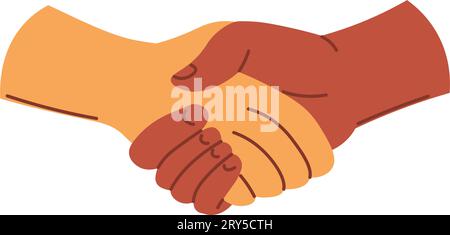 Handgeste, Handschlag, Geschäftsvereinbarung Stock Vektor