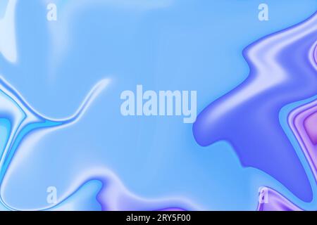 Abstrakte Bewegung mit reflektierenden Elementen, die blaue, moderne Grafiken faszinieren Stockfoto