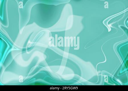 Beruhigendes Grün, moderne Bewegung, faszinierende, reflektierende Elemente für entspannende Designs Stockfoto