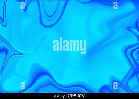 Elegante, abstrakte blaue, moderne Bewegungsabläufe, die faszinierende reflektierende Elemente einfangen Stockfoto