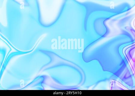 Dynamische Grafik in abstraktem Blau Moderne Bewegung hypnotisierende reflektierende Elemente für grafische Designprojekte Stockfoto