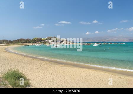 Agia Anna Strand in Agia Prokopios auf der Insel Naxos Griechenland Stockfoto