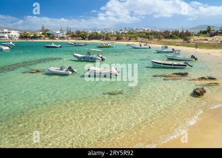 Agia Anna Strand in Agia Prokopios auf der Insel Naxos Griechenland Stockfoto