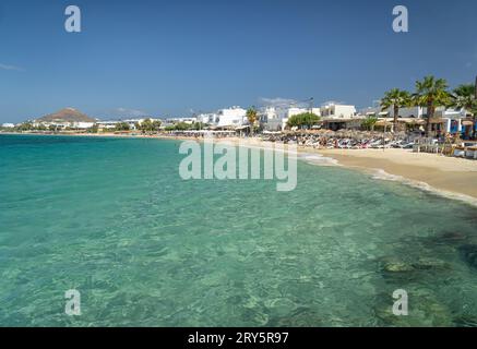 Agia Anna Strand in Agia Prokopios auf der Insel Naxos Griechenland Stockfoto