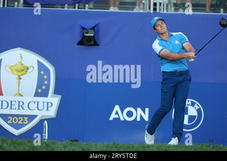 Rom, . September 2023 29. Rom, Italien 29.09.2023: Foursomes Session beim RYDER CUP 2023 im Marco Simone Golf & Country Club di Guidonia Montecelio, Roma Credit: Independent Photo Agency/Alamy Live News Stockfoto