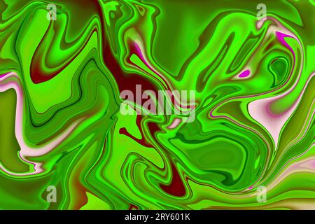 Dynamischer abstrakter Hintergrund mit abstraktem Muster verflüssigen mit mehrfarbigem Kunstform digitaler Hintergrund mit verflüssigem Strömungshintergrund Stockfoto