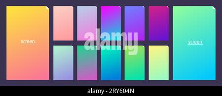 Weiche Pastell Verlauf glatte und lebendige Farbe Hintergrund für Geräte, pc und moderne Smartphone-Bildschirm weiche Pastell Farbe Hintergründe Vektor ux und Stock Vektor