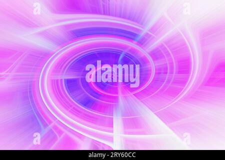 Heitere bunte, verschwommene radiale Bewegungshintergründe mit Farbverlauf, rot, orange, grün, lila, blau, gemischte mehrfarbige Textur Stockfoto