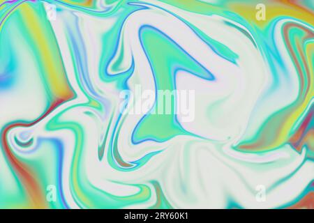 Enthüllen Sie den Tanz der trendigen abstrakten bunten flüssigen Hintergrund stilvolle Marmorwelle Textur Illustration Stockfoto