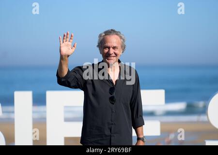 Donostia/San Sebastian. Spanien. 20230929 besuchte Jose Coronado Cerrar los ojos und Donostia Award Photocall während des 71. San Sebastian International Film Festival im Kursaal Palace am 29. September 2023 in Donostia/San Sebastian, Spanien Stockfoto