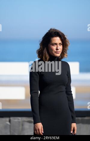 Donostia/San Sebastian. Spanien. 20230929 besuchte Maria Leon Cerrar los ojos und Donostia Award Photocall während des 71. San Sebastian International Film Festivals im Kursaal Palace am 29. September 2023 in Donostia/San Sebastian, Spanien Stockfoto