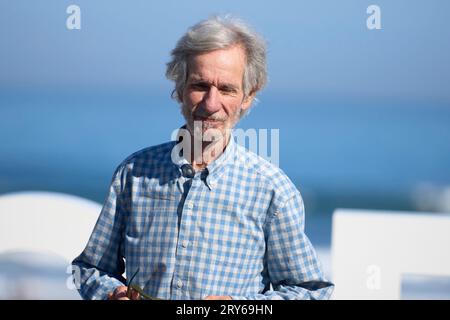 Donostia/San Sebastian. Spanien. 20230929 besuchte Mario Pardo Cerrar los ojos und Donostia Award Photocall während des 71. San Sebastian International Film Festival im Kursaal Palace am 29. September 2023 in Donostia/San Sebastian, Spanien Stockfoto