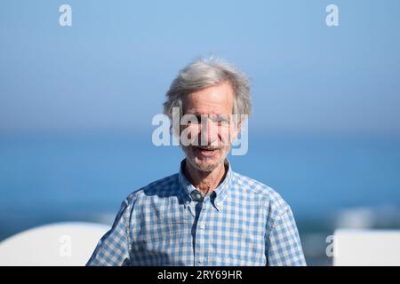 Donostia/San Sebastian. Spanien. 20230929 besuchte Mario Pardo Cerrar los ojos und Donostia Award Photocall während des 71. San Sebastian International Film Festival im Kursaal Palace am 29. September 2023 in Donostia/San Sebastian, Spanien Stockfoto