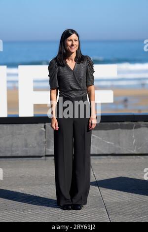 Donostia/San Sebastian. Spanien. 20230929 besuchte Helena Miquel Cerrar los ojos und Donostia Award Photocall während des 71. San Sebastian International Film Festivals im Kursaal Palace am 29. September 2023 in Donostia/San Sebastian, Spanien Stockfoto