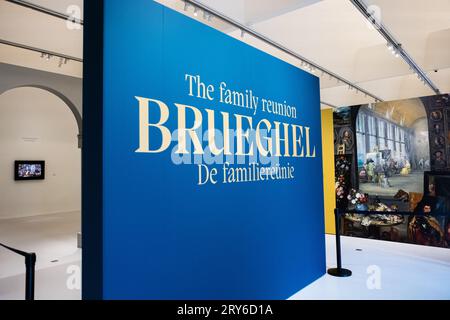 DEN BOSCH - das Noordbrabants Museum zeigt in der Ausstellung Brueghel: Das Familientreffen etwa achtzig Werke von fünf Generationen der Brueghel-Malerfamilie. Museen und Sammler aus dem in- und Ausland haben Werke verliehen, um diese Ausstellung zu ermöglichen. ANP ROB ENGELAAR niederlande aus - belgien aus Stockfoto