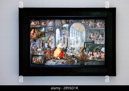 DEN BOSCH - das Noordbrabants Museum zeigt in der Ausstellung Brueghel: Das Familientreffen etwa achtzig Werke von fünf Generationen der Brueghel-Malerfamilie. Museen und Sammler aus dem in- und Ausland haben Werke verliehen, um diese Ausstellung zu ermöglichen. ANP ROB ENGELAAR niederlande aus - belgien aus Stockfoto