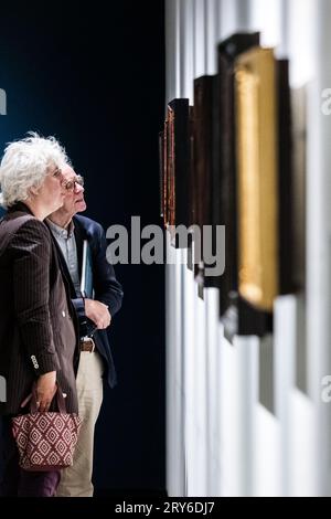 DEN BOSCH - das Noordbrabants Museum zeigt in der Ausstellung Brueghel: Das Familientreffen etwa achtzig Werke von fünf Generationen der Brueghel-Malerfamilie. Museen und Sammler aus dem in- und Ausland haben Werke verliehen, um diese Ausstellung zu ermöglichen. ANP ROB ENGELAAR niederlande aus - belgien aus Stockfoto