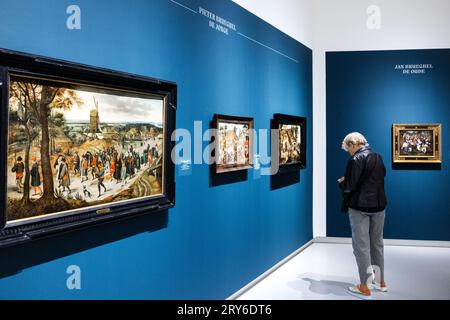 DEN BOSCH - das Noordbrabants Museum zeigt in der Ausstellung Brueghel: Das Familientreffen etwa achtzig Werke von fünf Generationen der Brueghel-Malerfamilie. Museen und Sammler aus dem in- und Ausland haben Werke verliehen, um diese Ausstellung zu ermöglichen. ANP ROB ENGELAAR niederlande aus - belgien aus Stockfoto