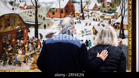 DEN BOSCH - das Noordbrabants Museum zeigt in der Ausstellung Brueghel: Das Familientreffen etwa achtzig Werke von fünf Generationen der Brueghel-Malerfamilie. Museen und Sammler aus dem in- und Ausland haben Werke verliehen, um diese Ausstellung zu ermöglichen. ANP ROB ENGELAAR niederlande aus - belgien aus Stockfoto