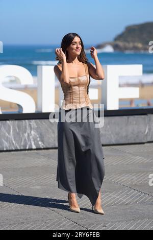 San Sebastian, Spanien. September 29, 2023. Macarena Garcia besuchte am 29. September 2023 beim 71. San Sebastian International Film Festival im Kursaal Palace in Donostia/San Sebastian, SpainDonostia/San Sebastian den Photocall „La Mesias“. Spanien. 20230929, Credit:MPG/Alamy Live News Stockfoto