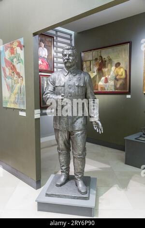 Skulptur des Stalin-Museums in Budapest Stockfoto