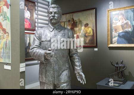 Skulptur des Stalin-Museums in Budapest Stockfoto