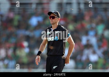 Trent Boult, Neuseeland, Pace Bowler während des dritten ODI-Spiels von Bangladesch und Neuseeland in drei Spielserien im Sher-e-Bangla National Cricket Stadi Stockfoto