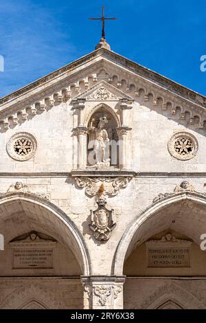 Das Heiligtum des heiligen Erzengels Michael. Monte Sant'Angelo, Foggia, Apulien, Italien, Europa. Stockfoto