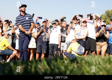 29. September 2023; Marco Simone Golf and Country Club, Guidonia Montecelio, Rom, Italien; die 44. Ryder Cup Spiele , Europa gegen USA, Tag 1; Stockfoto