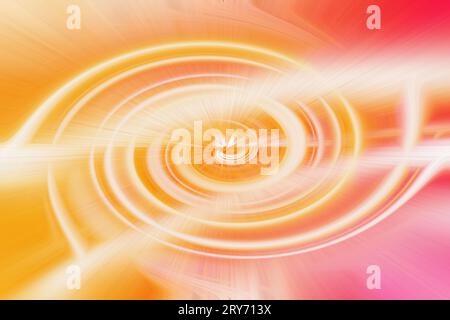 Bernsteinfarbene Eleganz warme orange abstrakte Linien auf fließendem Hintergrund für Design Stockfoto