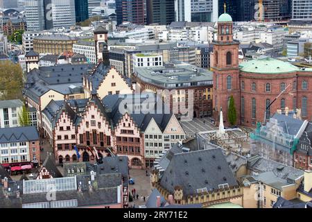 Wunderschöner Blick auf Frankfurt am Main, Deutschland Stockfoto