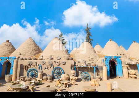 Die alten Häuser in Harran aus Sand Stockfoto