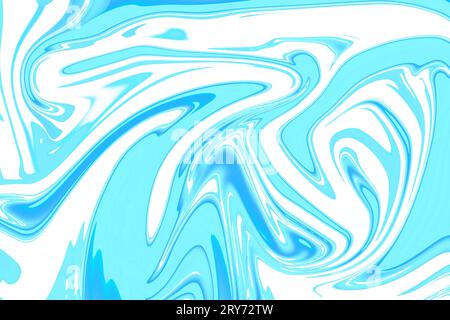 Untersuchen von Bemaßungen mit flüssigem abstraktem 3D-Rendering futuristischem Hintergrund Stockfoto