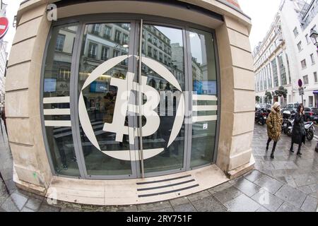 HAUS VON BITCOIN PARIS Stockfoto