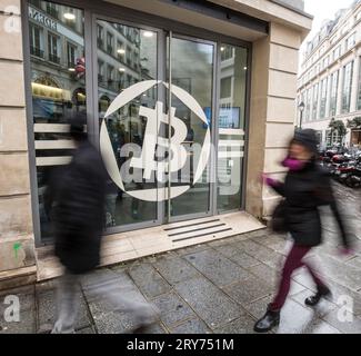 HAUS VON BITCOIN PARIS Stockfoto