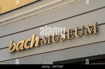 Bachmuseum, Bach-Archiv, Thomaskirchhof, Leipzig, Sachsen, Deutschland Stockfoto