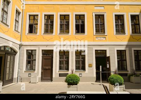 Bachmuseum, Bach-Archiv, Thomaskirchhof, Leipzig, Sachsen, Deutschland Stockfoto