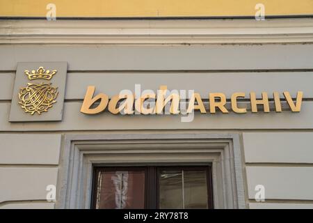 Bachmuseum, Bach-Archiv, Thomaskirchhof, Leipzig, Sachsen, Deutschland *** Bach-Museum, Bach-Archiv, Thomaskirchhof, Leipzig, Sachsen, Deutschland Stockfoto