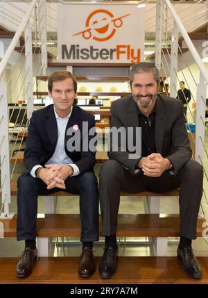 NICOLAS BRUMELOT UND CARLOS DA SILVA MISTER FLY VORSITZENDE Stockfoto