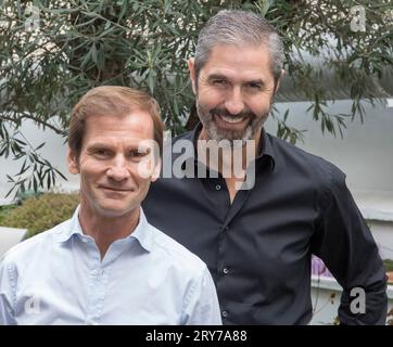 NICOLAS BRUMELOT UND CARLOS DA SILVA MISTER FLY VORSITZENDE Stockfoto