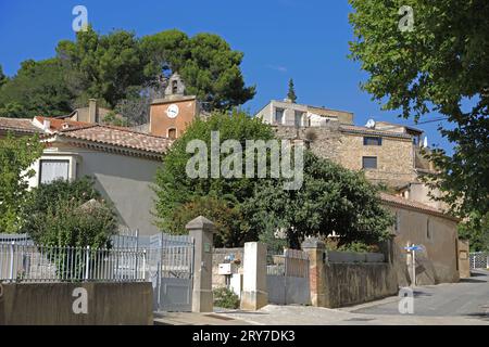 Das Weindorf Rasteau im Vaucluse, Frankreich Stockfoto