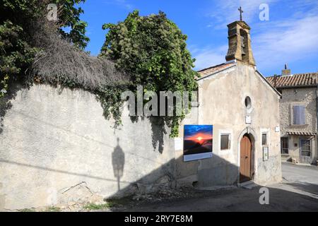 Das Weindorf Rasteau im Vaucluse, Frankreich Stockfoto