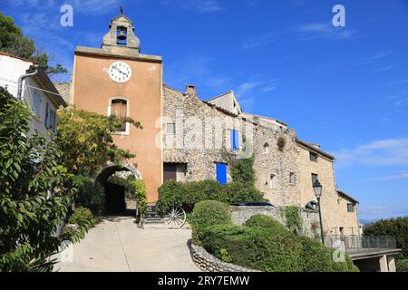 Das Weindorf Rasteau im Vaucluse, Frankreich Stockfoto