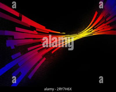 Abstrakter Hintergrund mit farbigen Streifen Stockfoto
