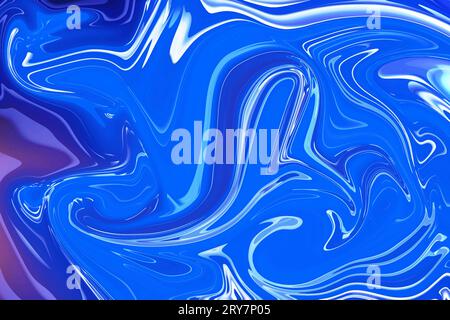 Wo Kreativität fließt Foto-blauer Hintergrund mit blauer Textur Marmor abstrakt Stockfoto